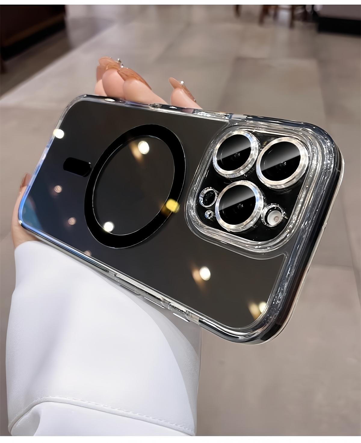 [LX]Desert Titanium 2 in Shockproof Shield Phone Case for IPhone 13 14 15 16 Pro Max 16 Clear Casing Transparent Cover