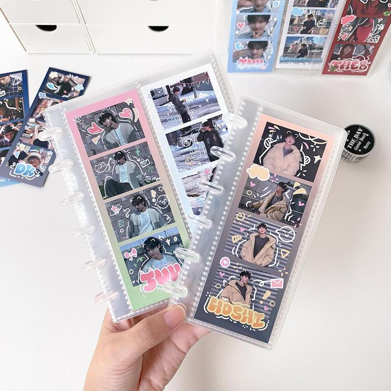 Clear Photo Booth Frames - Photo Booth Album For 2x6 Inch Photo Strips Wedding Album 2 x 6 Bookmark Holder 20 Pages Photos