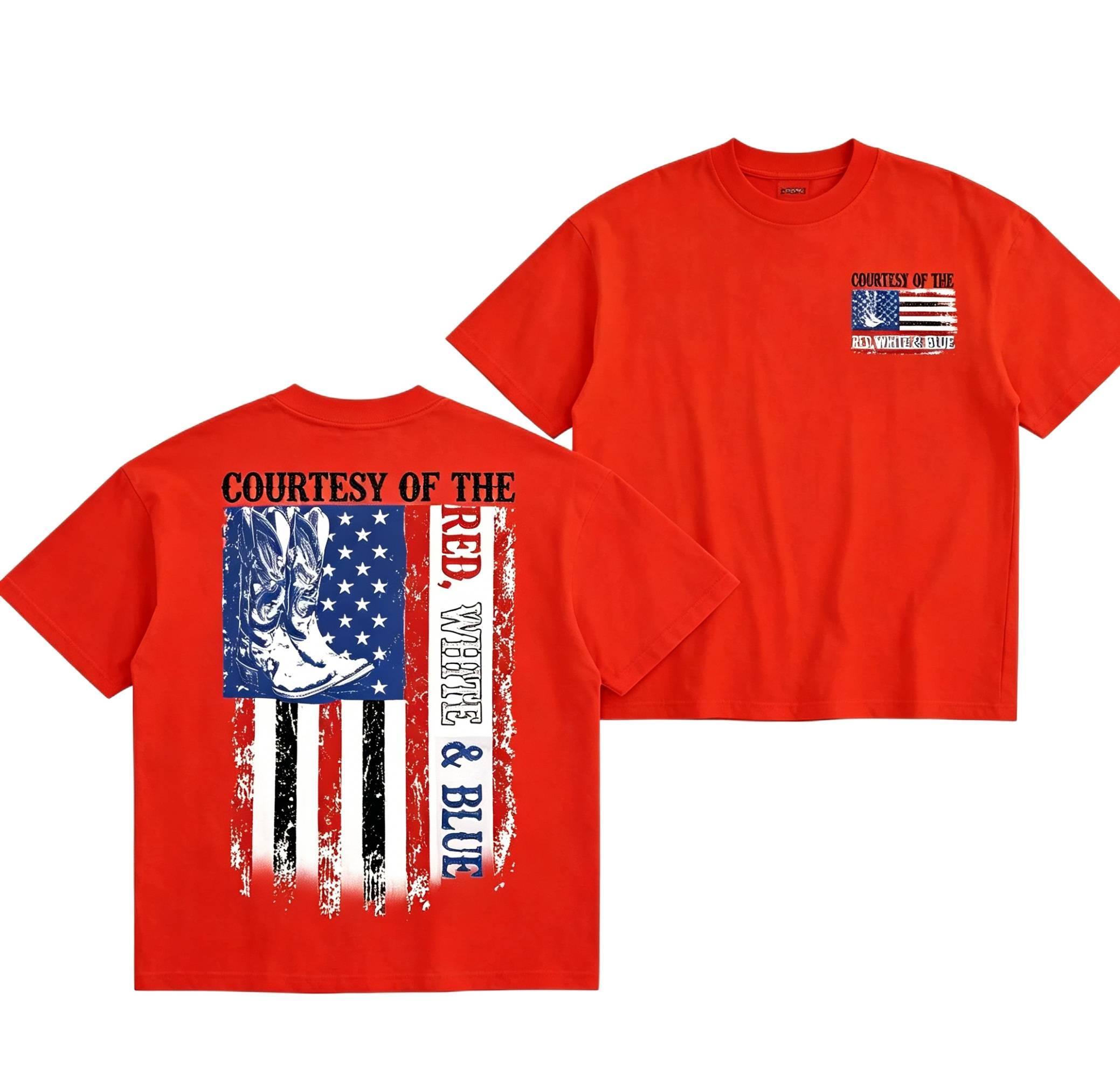 Ship Within 24 Hours Courtesy Of Red White And Blue 250th Anniversary Flags Shirt American Ride Sweater Unisex American Country Music Hoodie Soft Cotton All Sizes For Men Women Patriotic Casual Daily Wear