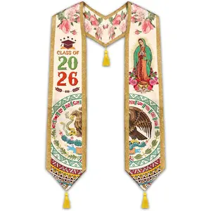 Mexican Graduation Sash, Hispanic Mexican American Graduation Stole Class of 2026Gift.