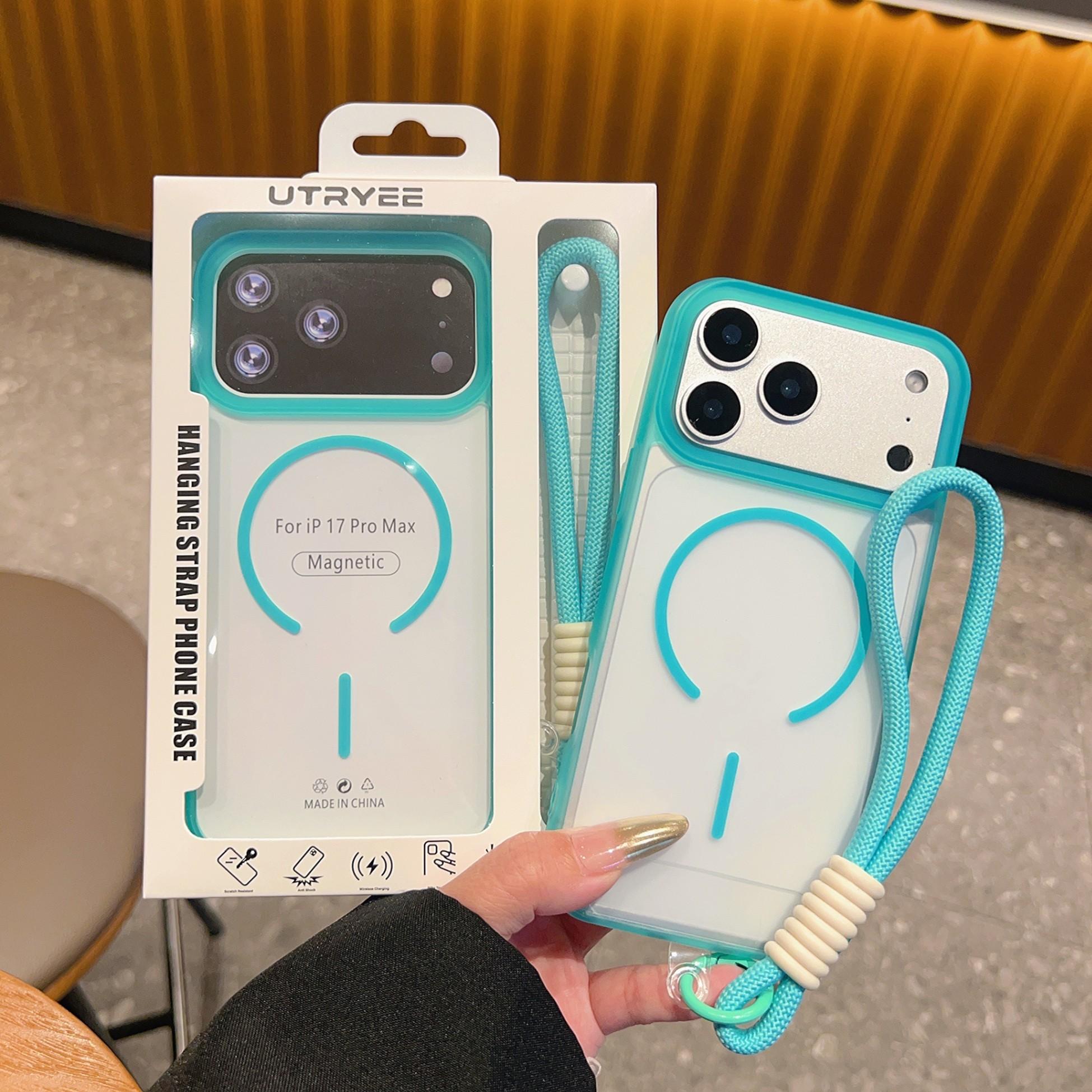 Translucent Frosted Phone Case for iPhone 17 Pro Max 16 15 14 13 12 11, Soft Edge Clear Acrylic Magnetic Case