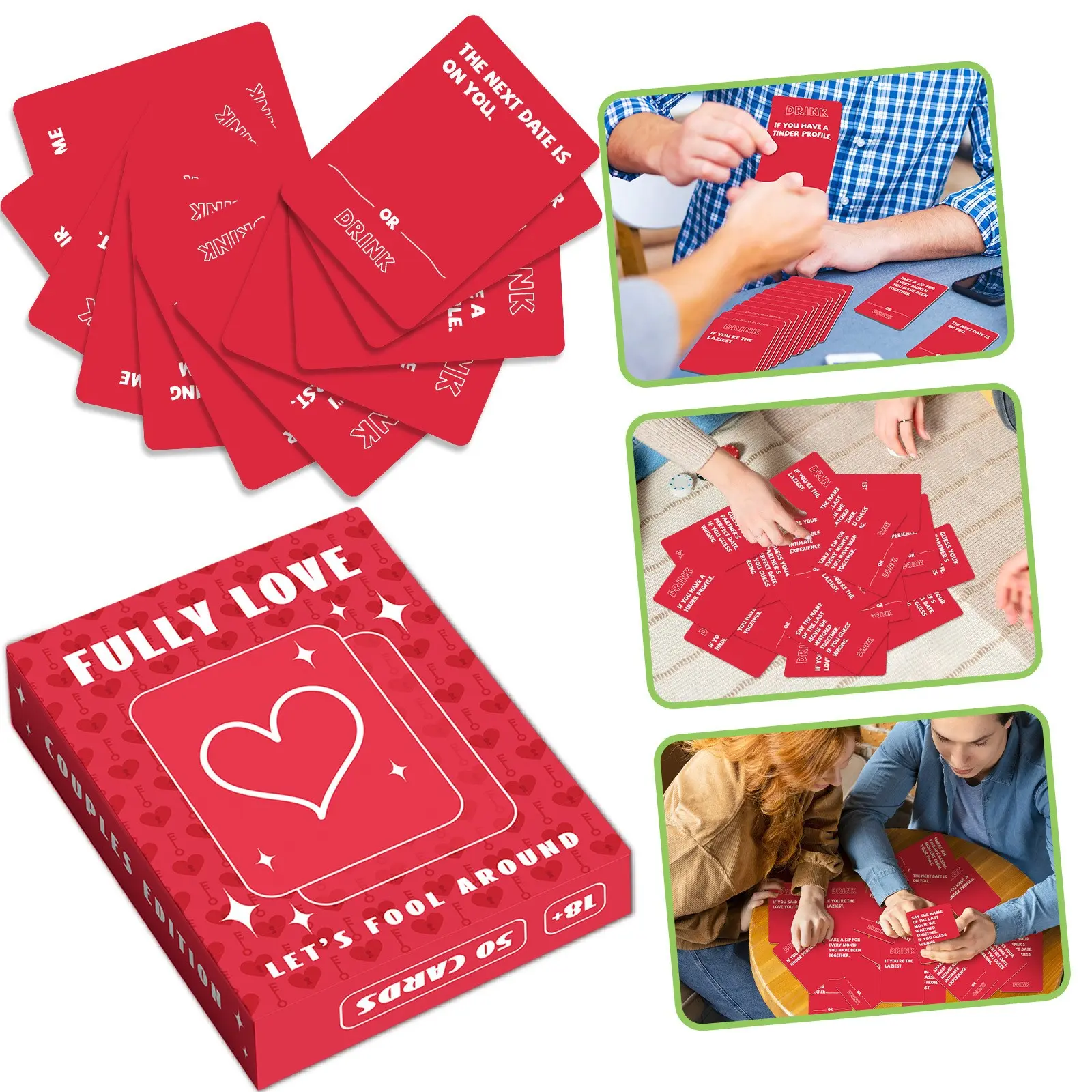 50 New Fun Couple Cards, Date Night Icebreaker Card Game, Romantic Interaction Cards, Relationship Building Props, Couples Activity Kit