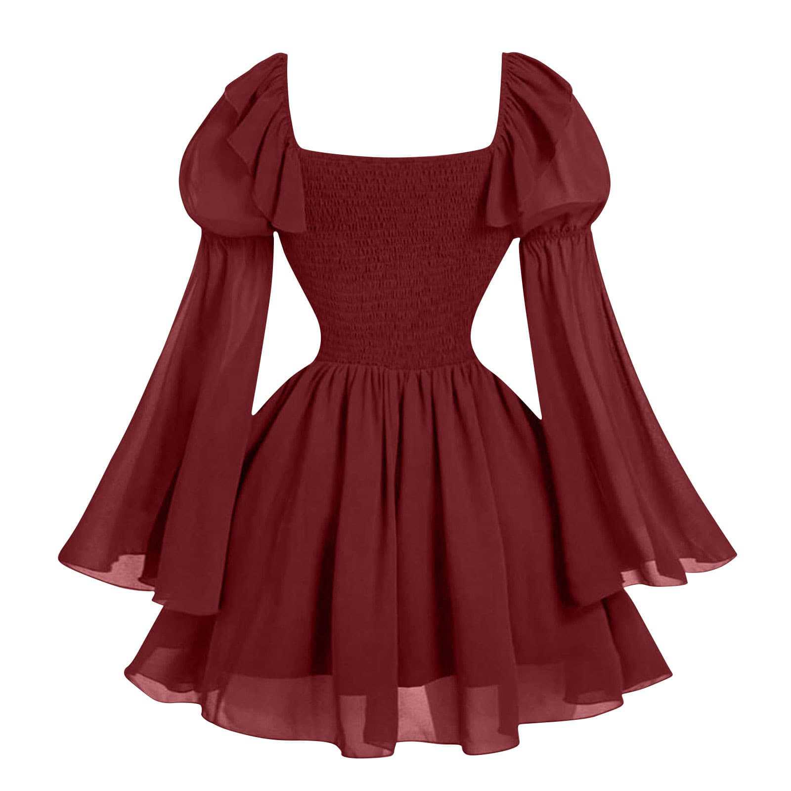 Renaissance Period Medieval New Long Sleeved Women's Bubble Sleeve Dress Halloween Fashion Retro New Party Waist Cinched Skirt