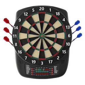 VEVOR Electronic Dart Board, 13.5" Target Dartboard with 43 Games 200  Variations for Up to 8 Players, 6 Dart Shafts with Flights 50 Soft Tips, Color LCD Scoring Screen for Home Party Game Rooms