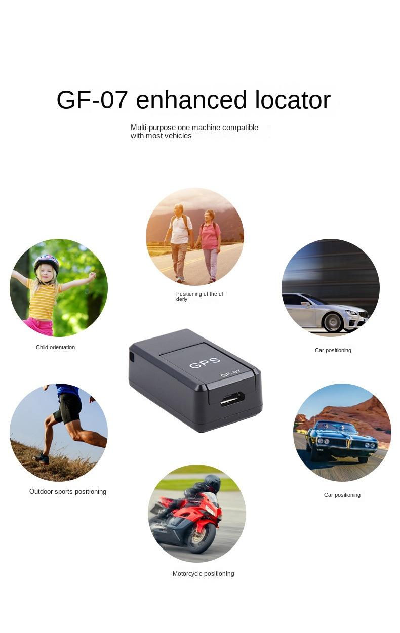 Mini GF 07 GPS Car Tracker Real Time Tracking Anti Theft Anti Lost Locator Strong Magnetic Mount SIM Message Positioner