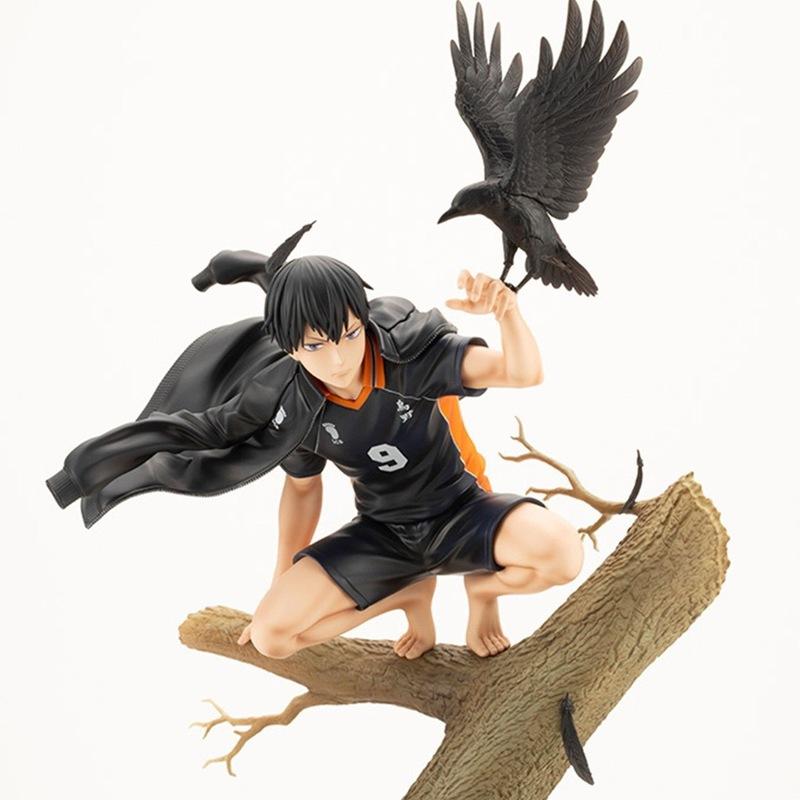 Haikyuu Anime Figure Hinata Shoyo Kageyama Tobio Crow Tree Stump Statue Desktop Decor Boxed Figurine For Anime Manga Fans