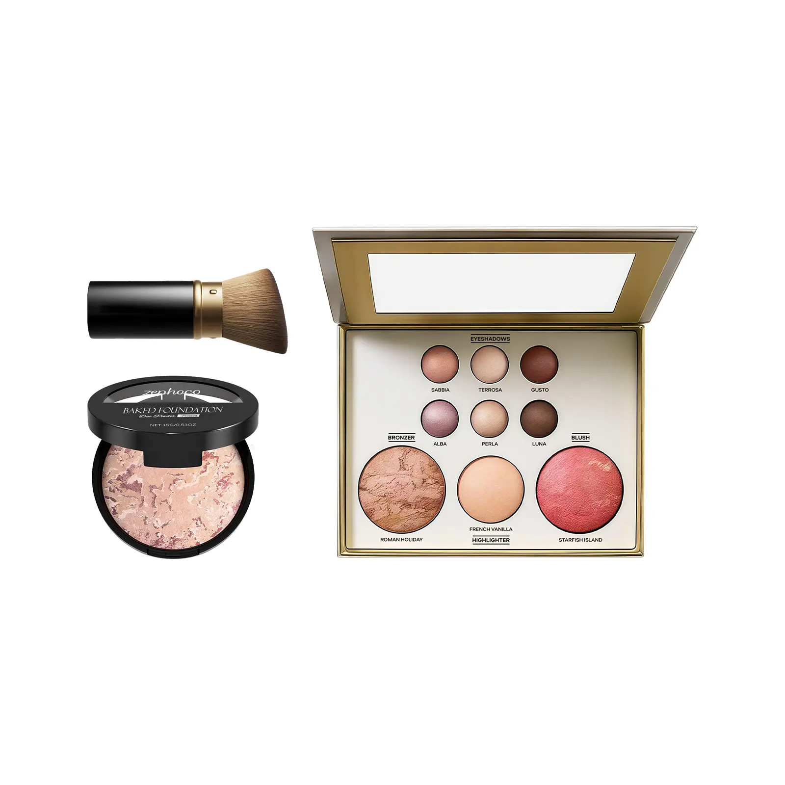 MOSMIA Makeup Plate Combination Set 04 #Beauty Tools Multifunctional Combination Makeup Box Stage Light Makeup Naked Makeup Portable Makeup