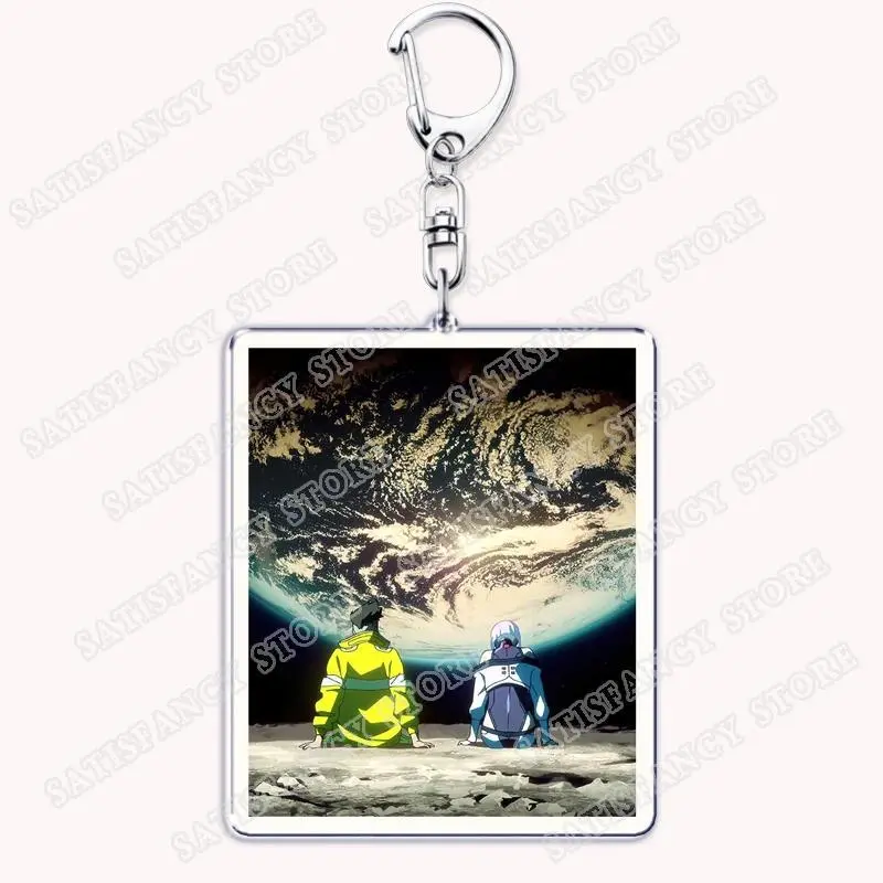 Cyberpunk Anime Keychains for Women Accessories Bag Edgerunners Rebecca Lucy Gloria Faraday Keyrings Jewelry Fans Friends Gifts