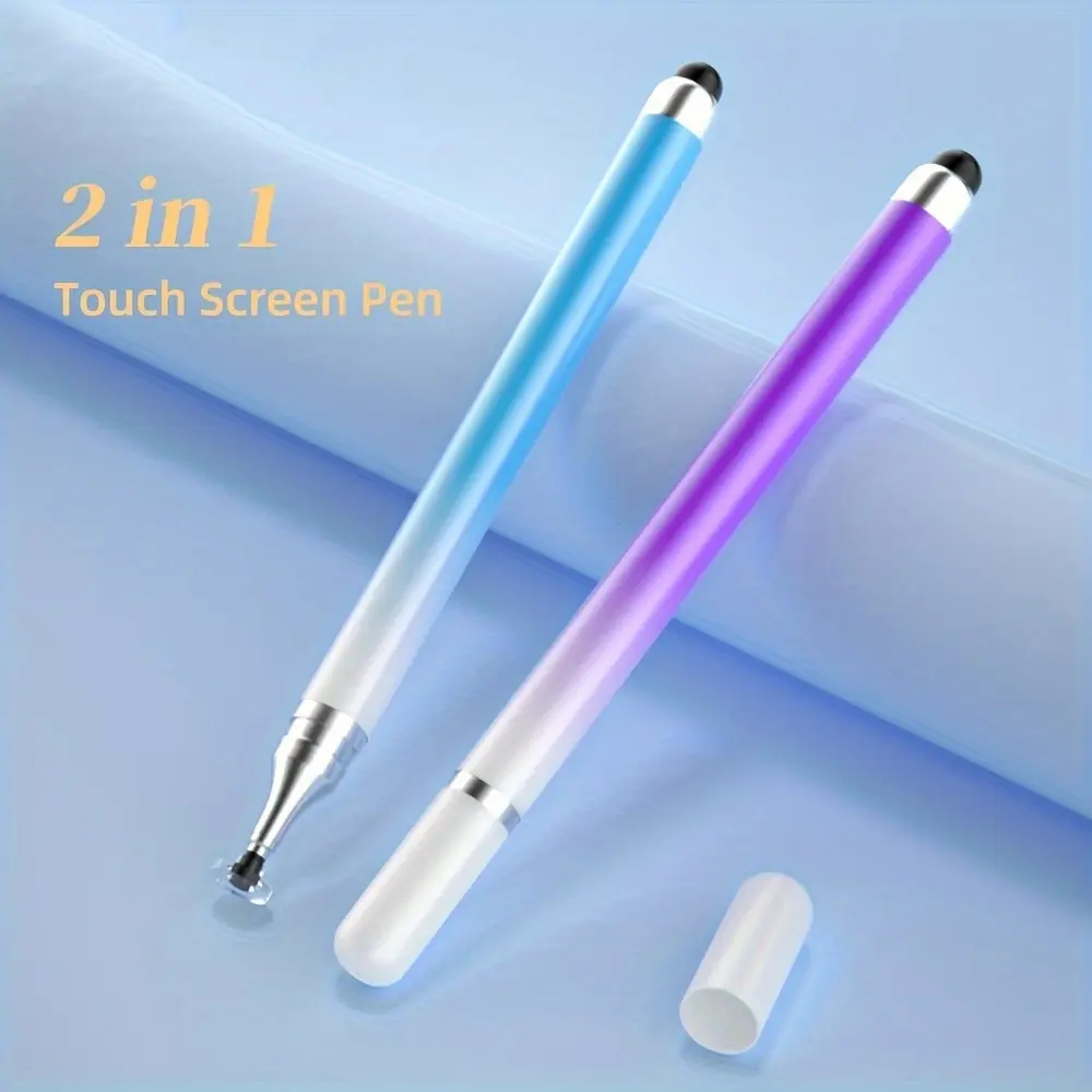 1pc 2-in-1 Universal Gradient Stylus Pen Touch Screen Pen for Smartphones, Tablets, and iPads, Touchscreen Pen