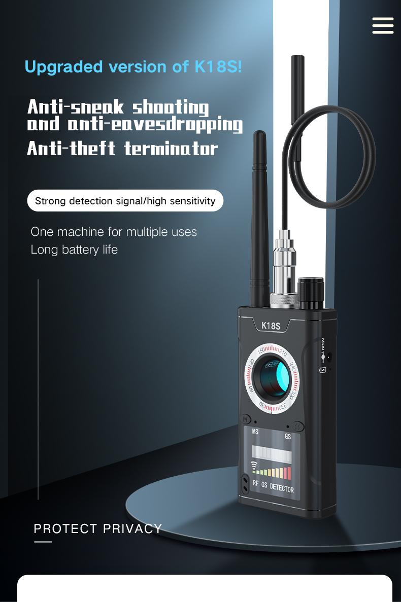 Hidden Camera Detector Anti Spy Gadget Professional Hunter Wireless Signal Car GPS Infrared Search Wiretapping Bug Mini Devices