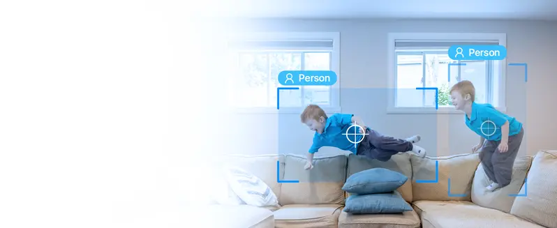 ZOSI C518 3MP 2K Indoor Pan-Tilt Smart Home Security Camera - Corded Power, Plug-and-Play, 2.4G/5G Dual-Band Wi-Fi, Phone App Control, Night Vision, Person Detection, 2-Way Audio, Cloud & Local Storage, 2-Year Guarantee