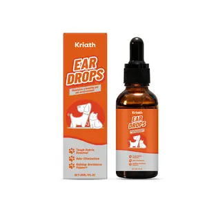 Kriath Pet Ear Care Agent With A Mild Formula Cleans The Ear Canal And Keeps The Ears Fresh. Daily Care Agent