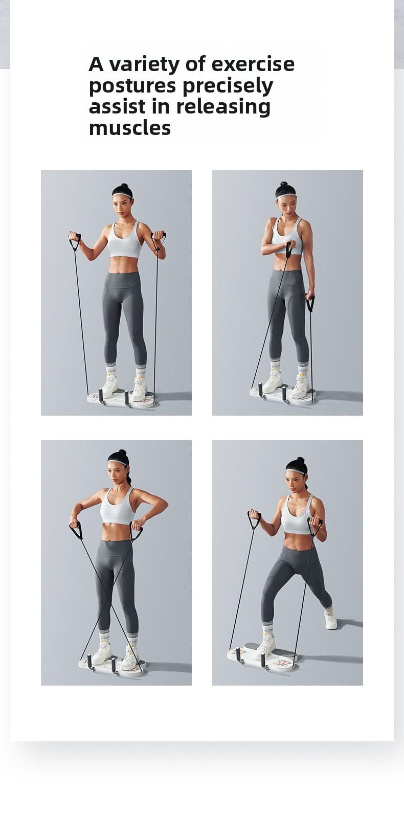 Advanced 3-in-1 Full-Body Training Platform — Improve Form, Next-Level Total Body Strength Board — Designed for Cleaner Push-Ups, Stronger Planks, and Versatile Resistance Band Training in One Compact System!