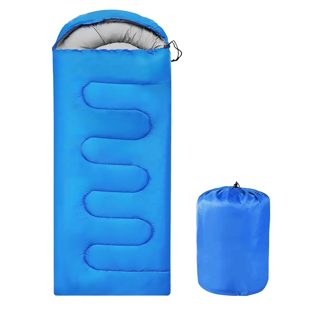 Lightweight Portable Adult Envelope Sleeping Bag, Compressible Outdoor Camping Hiking, Cotton Sleep Bag for Spring Summer, Short Trip Commute Nap