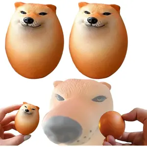 Shibako Shibako Dog Squishies Egg Toys ! Shibako Egg Shiba Inu Egg Slow Rising Squishies for Adults - Dog Egg Toy Stress Relief - Interesting Shiba Inu Dog Eggs Decompression Toy (2 Pcs)