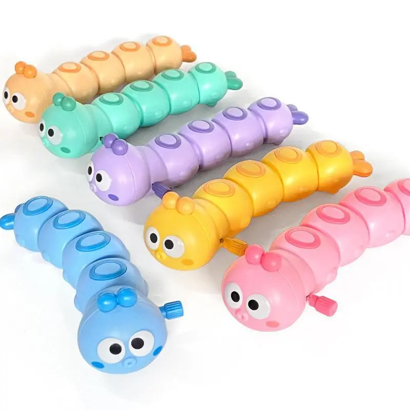 Clockwork Crawling Toy, Funny Colorful Animal Worm Reptile Design with Rocky Swing, Classic & Novelty Stress Relief Toy