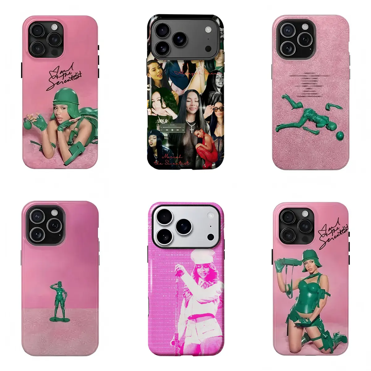 Mariah the Scientist Hearts New Album Concert Tour Custom Tough Phone Case - Wireless Charging Compatible, Rubber-Polycarbonate Protection - for iPhone 12/13/14/15/16/17 ProMax Plus, Samsung Phones - Unisex, Halloween/Christmas Gift, Resistance