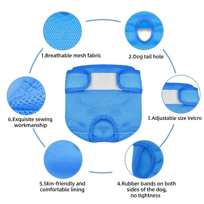 New Pet Female Dog Period Pants in 5 Colors, Comfortable, Leak-proof, and Breathable. Anti-harassment Modesty Pants, Reusable Dog Menstrual Pants, Dog Diapers. Suitable for Small, Medium, and Large Dogs. for All Seasons