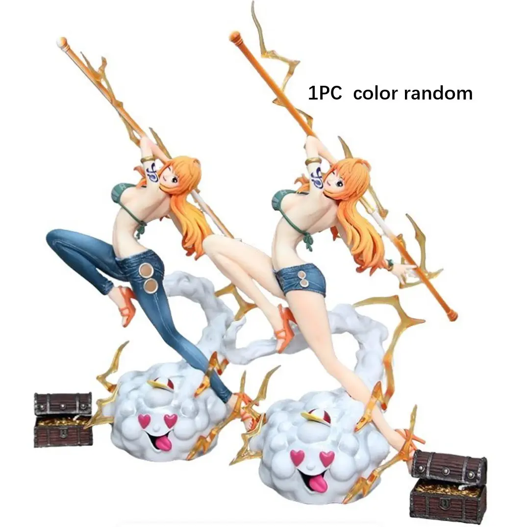 11.41 Inch One Piece Nami Zeus Lightning Anime Figure, Collectible Desk Ornament, Random Style, Gift for Fans