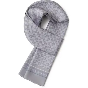 Men's Double-Sided Scarf - All-Season Lightweight Shawl & Headwear, Silk-Like, Gift Packed