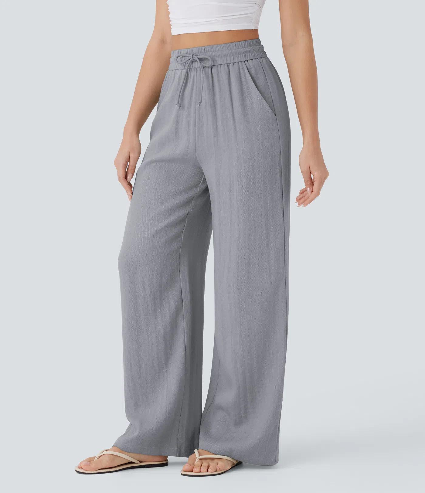 #halara#wide-leg pants#linen pants#highwaistedpants#casualtrousers#womensfashion#spring2026fashion#Travel Pants#everydayoutfit#pantswithpockets#flowypants#y2kfashion#athleisure