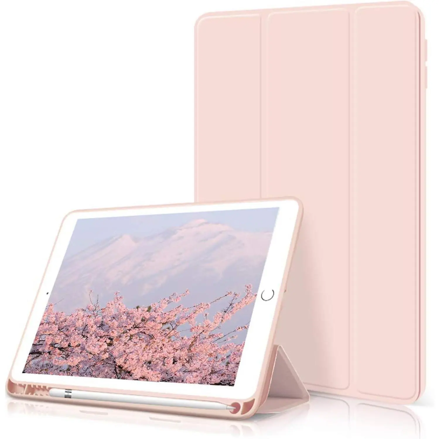 Case for iPad 6th/5th Generation (2018/2017 Model) 9.7 Inch | Lightweight  Stand Cover with Pencil Holder, Soft TPU , Auto Wake/Sleep, Model A1822/A1823/A1893/A1954,