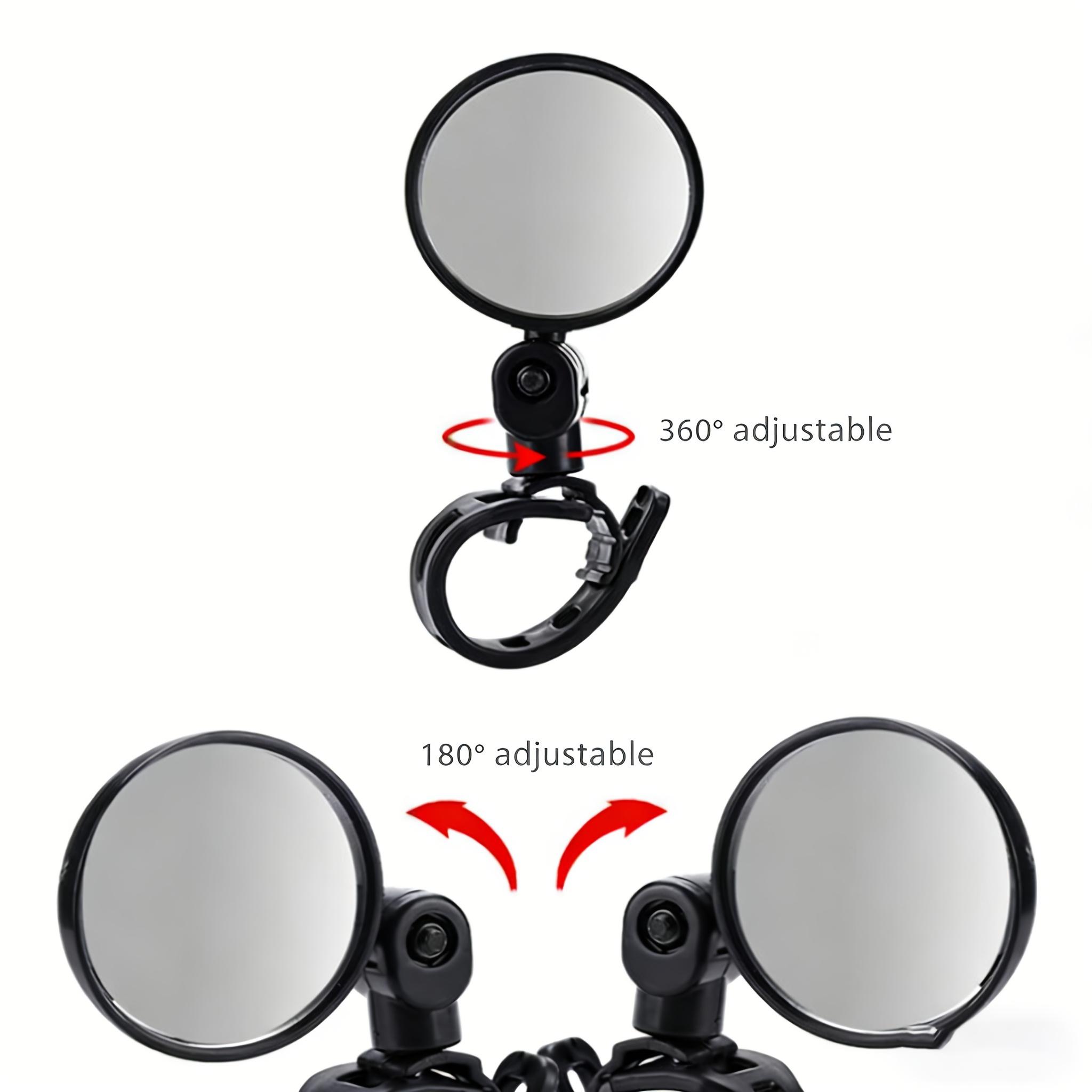 2PCS Bike Mirror 360° Adjustable Bicycle Rear View Mirror, Anti-Shake Handlebar Cycling Mirror with HD Acrylic Lens, Wide Angle Safety Rearview for Road Bike, MTB, E-Bike Commuting 2PCS Bike Mirror 360° Adjustable Bicycle Rear View Mirror, Anti-Shake Handlebar Cycling Mirror with HD Acrylic Lens, Wide Angle Safety Rearview for Road Bike, MTB, E-Bike Commuting