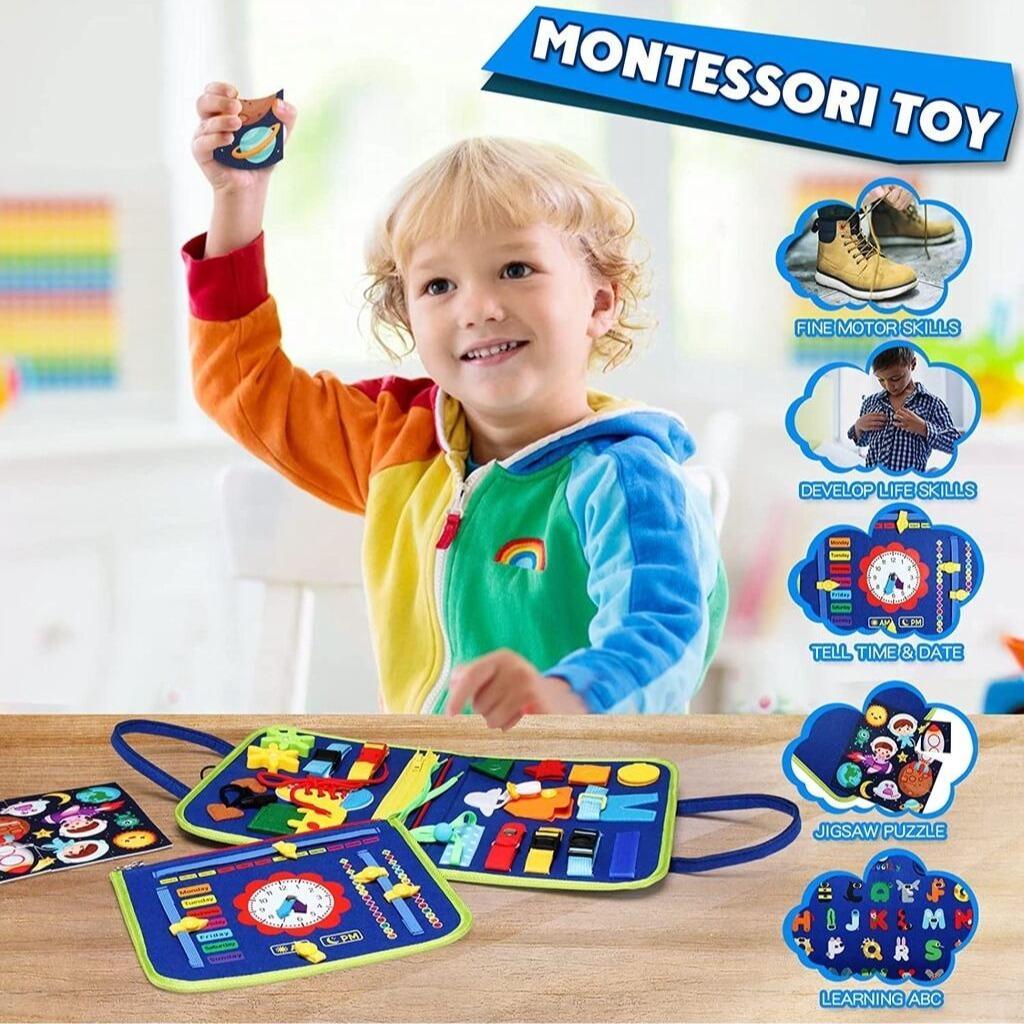 Baby's Creative Toy, 1 Set Fun Early Learning Handheld Preschool Busy Board Activity Sensory Educational Toy for Babies and Toddlers #GLOBAL PICKS