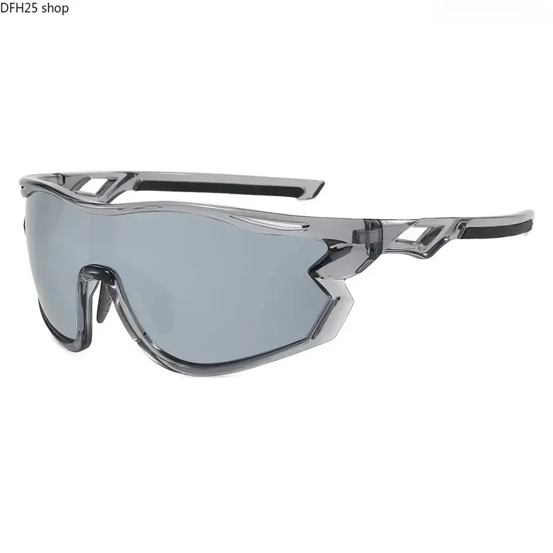 Polarized Shield Cycling Sunglasses for Riding Running Fishing and Outdoor Sports, UV400 Protective Wrap Around Eyewear With Wide Vision