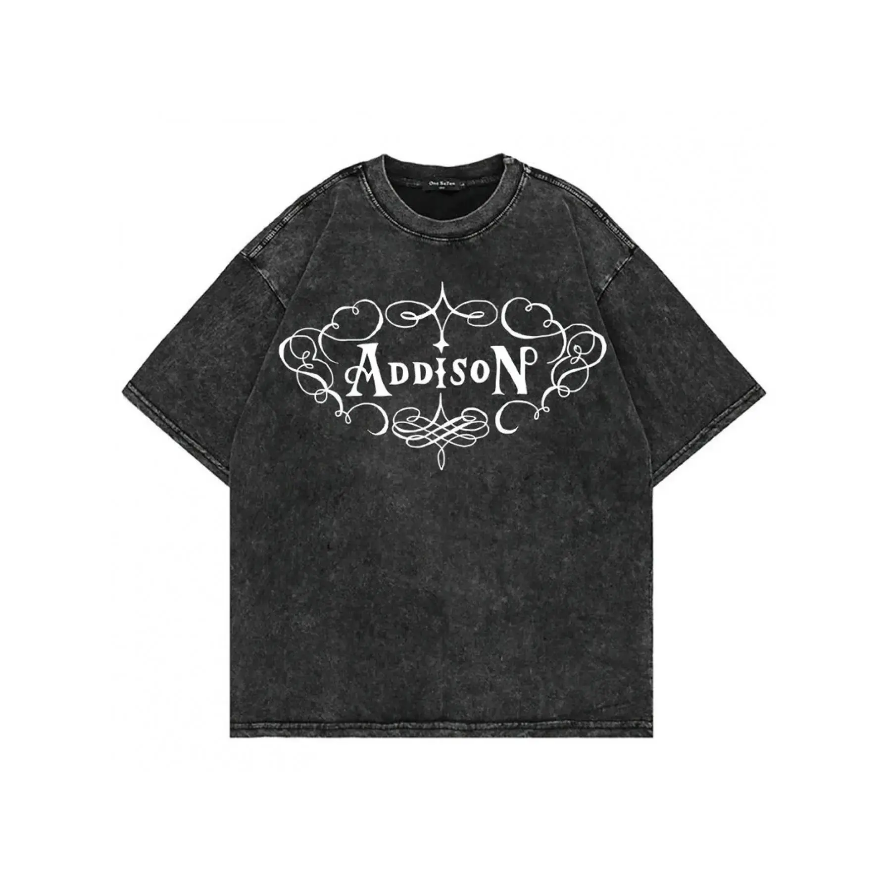 Washed T-shirt Vintage Wad Addison Rae Addison T Shirt Fashion Men/Women Aesthetic Retro T-Shirt Oversize Acid Wash Tees Shirts Six Sizes Available Four Seasons Universal, Easter, Music Festival, Mother's Day Gifts