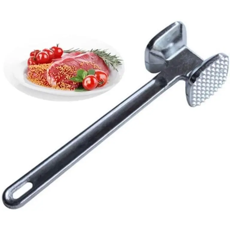Sturdy Meat Tenderizer Hammer Tool, Meat Hammer, Dual-Sided Meat Mallet Pounder Tool  Tenderizing Steak Beef Poultry