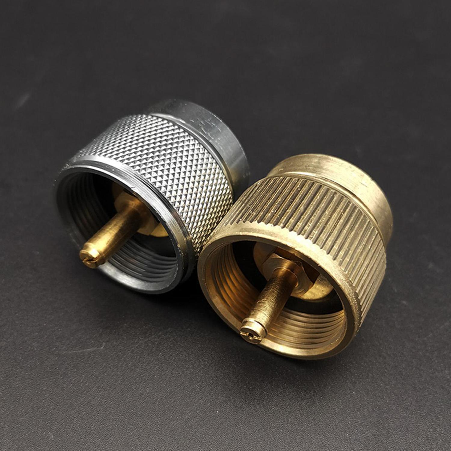 Flat Gas Tank Outdoor Stove Head Connection Port Converter, Propane Adapter, Solid Gas Mapp Adapter, Garden Tool Accessories