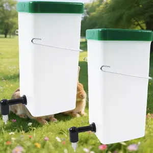 2Pack Clear 32oz Rabbit Water Bottle for Cage Small Animal Water Dispenser for Small Pet Bunny Ferret Hamster Guinea Pig Chinchilla Mouse Rat Gerbil