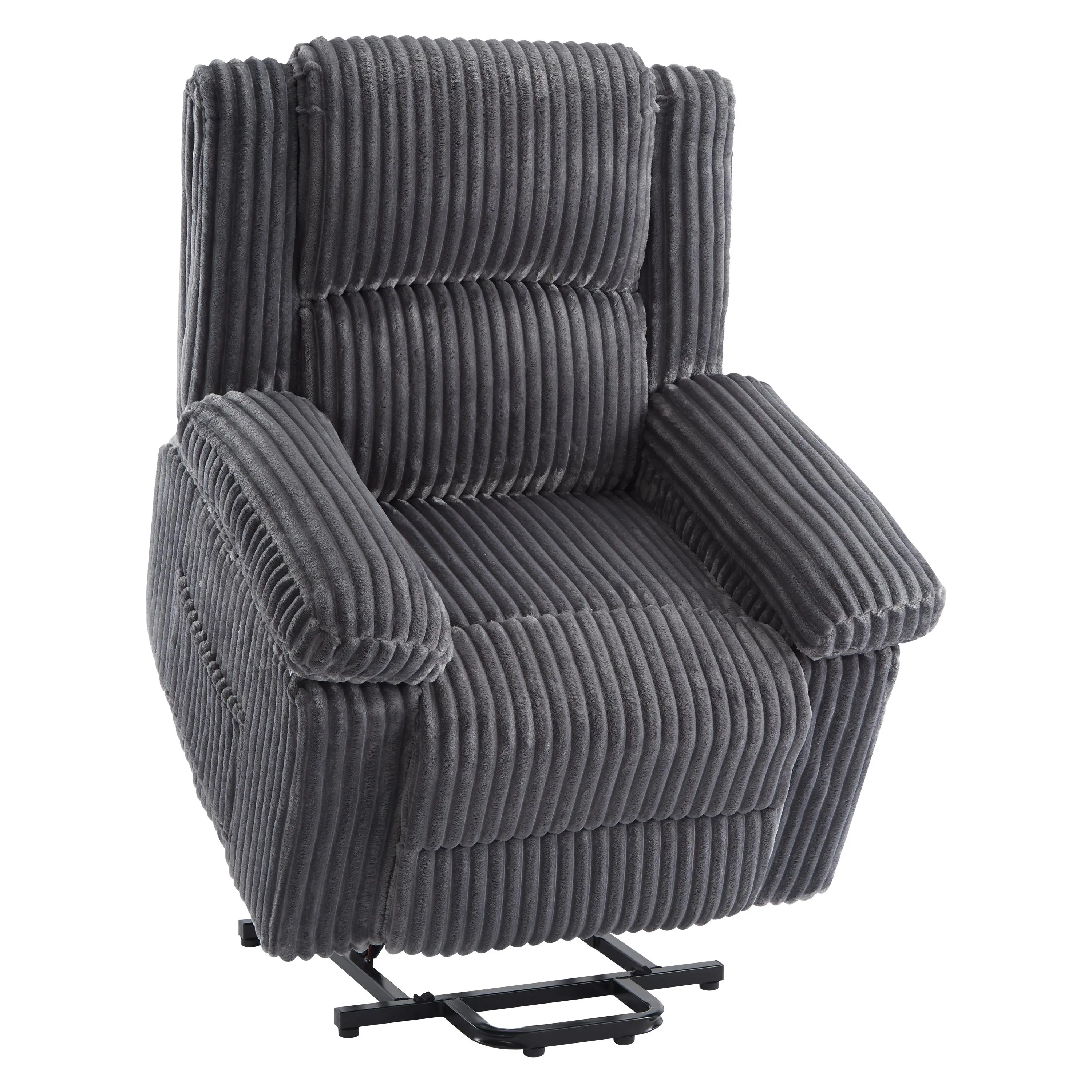 Power Lift Recliner Chair for Seniors Massage and Heat Electric Reclining Chair 400lbs Heavy Duty Support Corduroy Fabric Single Sofa Chair with Remote Control Side Pockets Medical Lift Chairs for Living Room Assisted Living