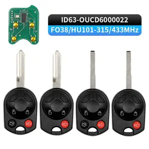 315/433Mhz Remote Car Key Fob For Ford C-Max Edge Escape Focus Lincoln Mazda Mercury OUCD6000022 Transmitter ID63 3/4BT
