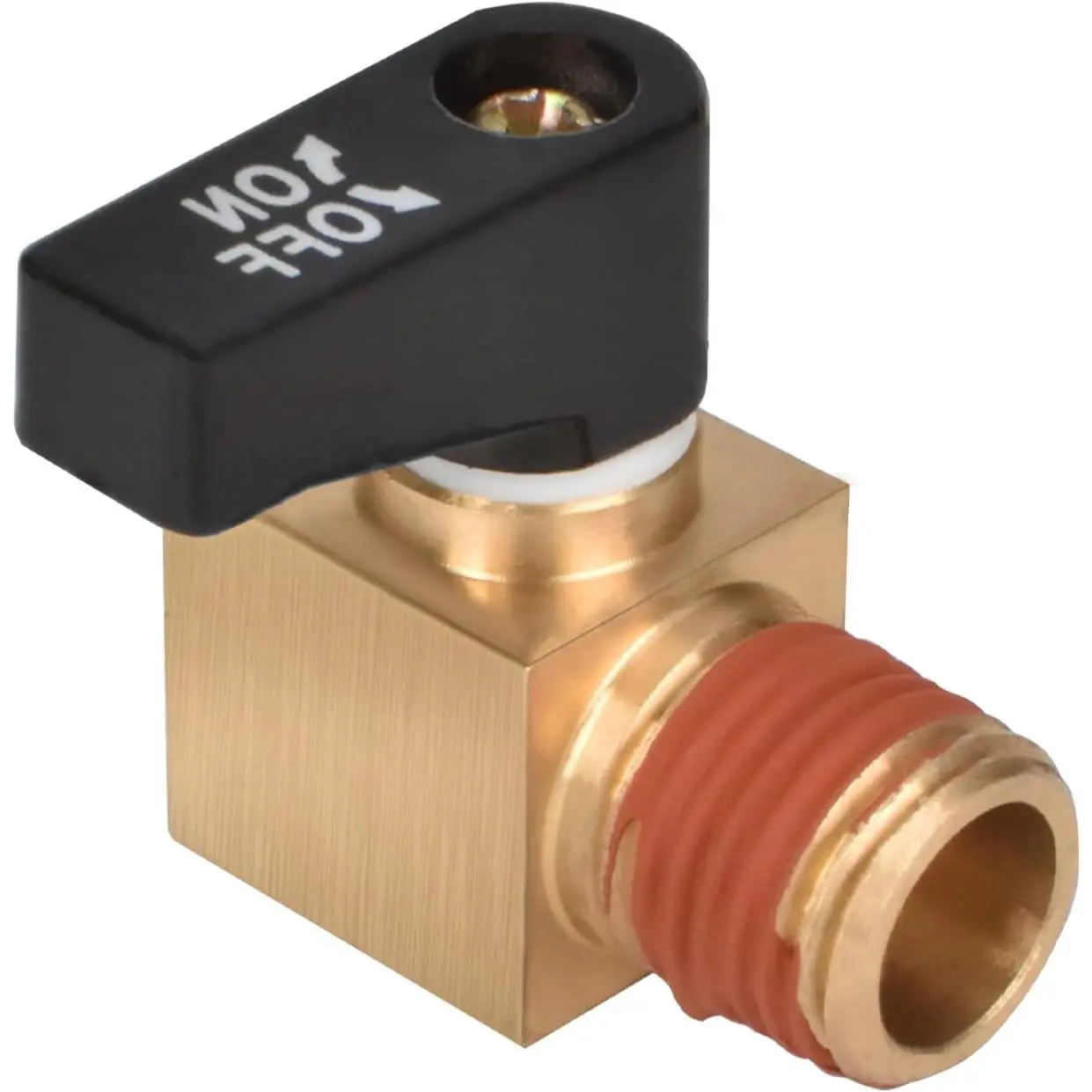 1 count Air Compressor Valve NPT Male x NPT Female Ball Type Drain Valve Mini Brass Ball Valve for Air Compressor