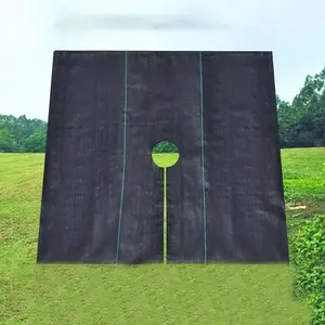 10 Sheets Weed Barrier Cloth, Suppresses Weeds, Moisture Retention, Protects Plant Roots, Reusable Plastic Mesh, Garden & Agriculture Use