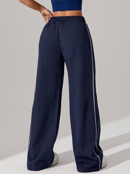 Women's Side Striped Sports Pants, Casual Comfy Breathable Trousers for Outdoor Running, Ladies Sportswear for All Seasons, Athleisure Pants