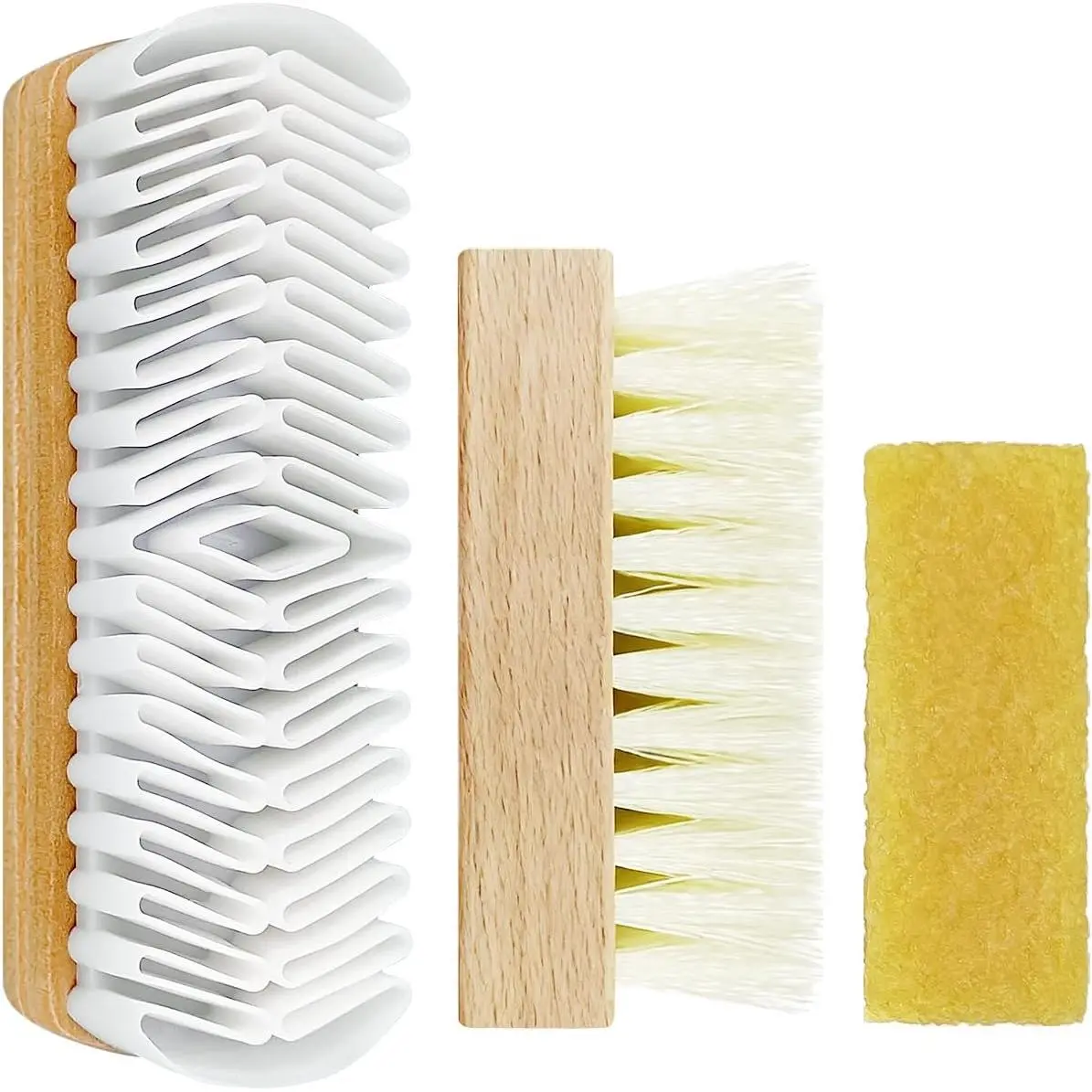 3 count Suede Shoe Brush and Eraser Suede Nubuck Cleaning Brush for Shoes