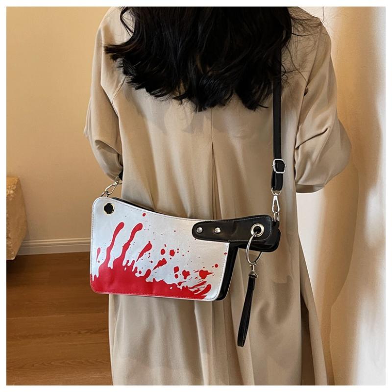 Women's High-end, Creative And Personalized Bags, Halloween Kitchen Knife Clutch, Hand-carrying Cross-body Bag