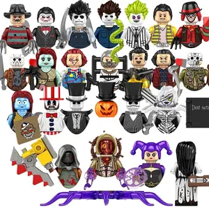 2026 hot item Halloween Building Blocks For Toys Gifts Michael Myers Mini Action Figures Children Building Blocks For Party