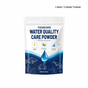 Water Quality Care Powder (100g/100g*2/100g*3), Gentle Aquarium Purification, Clear Long-Lasting, Outdoor Pond Water Clarity, Odor Removal, Algae Control