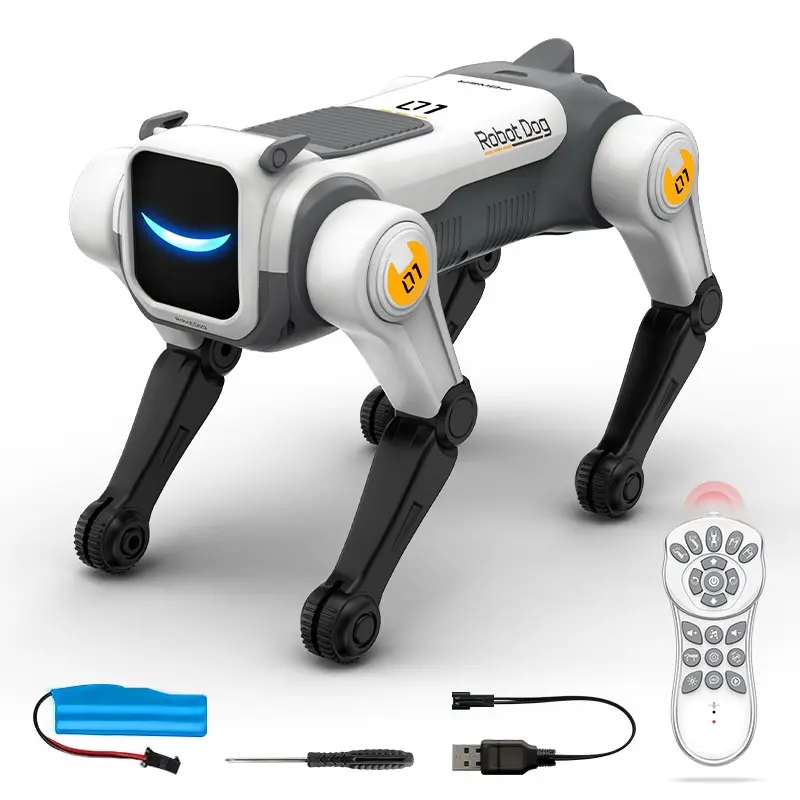 Remote Control Electric Robot Dog, Smart Pet Toy, Acrobatic Tricks, Programming Dance, Voice Command Interactive Robot, Kids' Favorite Remote Toy, Rechargeable