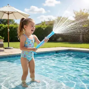 Water Guns - Pull-Out Large-Capacity Waters Guns | Immersive Children's Water Toys and Pool Accessories | Interactive Outdoor Beach Games for Boys and Girls, Lightweight ABS Material