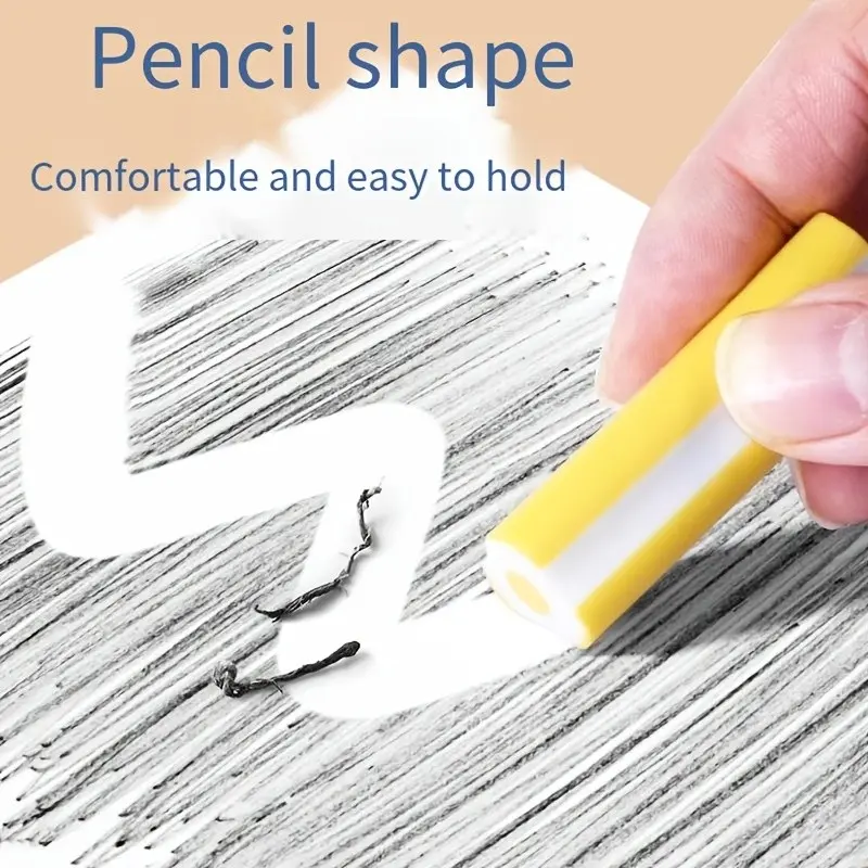 5-Pack Pencil Erasers, Dust-Free Design, Ultra-Clean, No Residue, Ideal School Supplies, Perfect for Learning Essentials