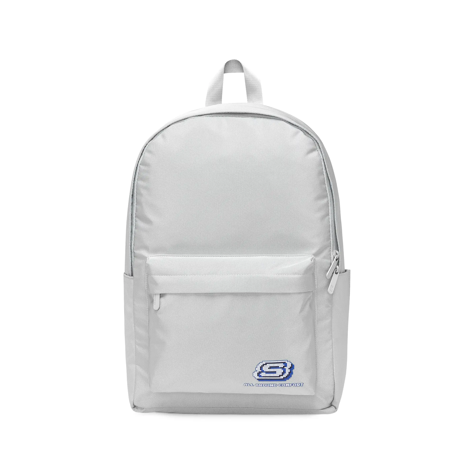 Skechers Sweet Confession Pixel-Print Commuter Backpack for Men and Women – Minimalist, Romantic, Moon Gray