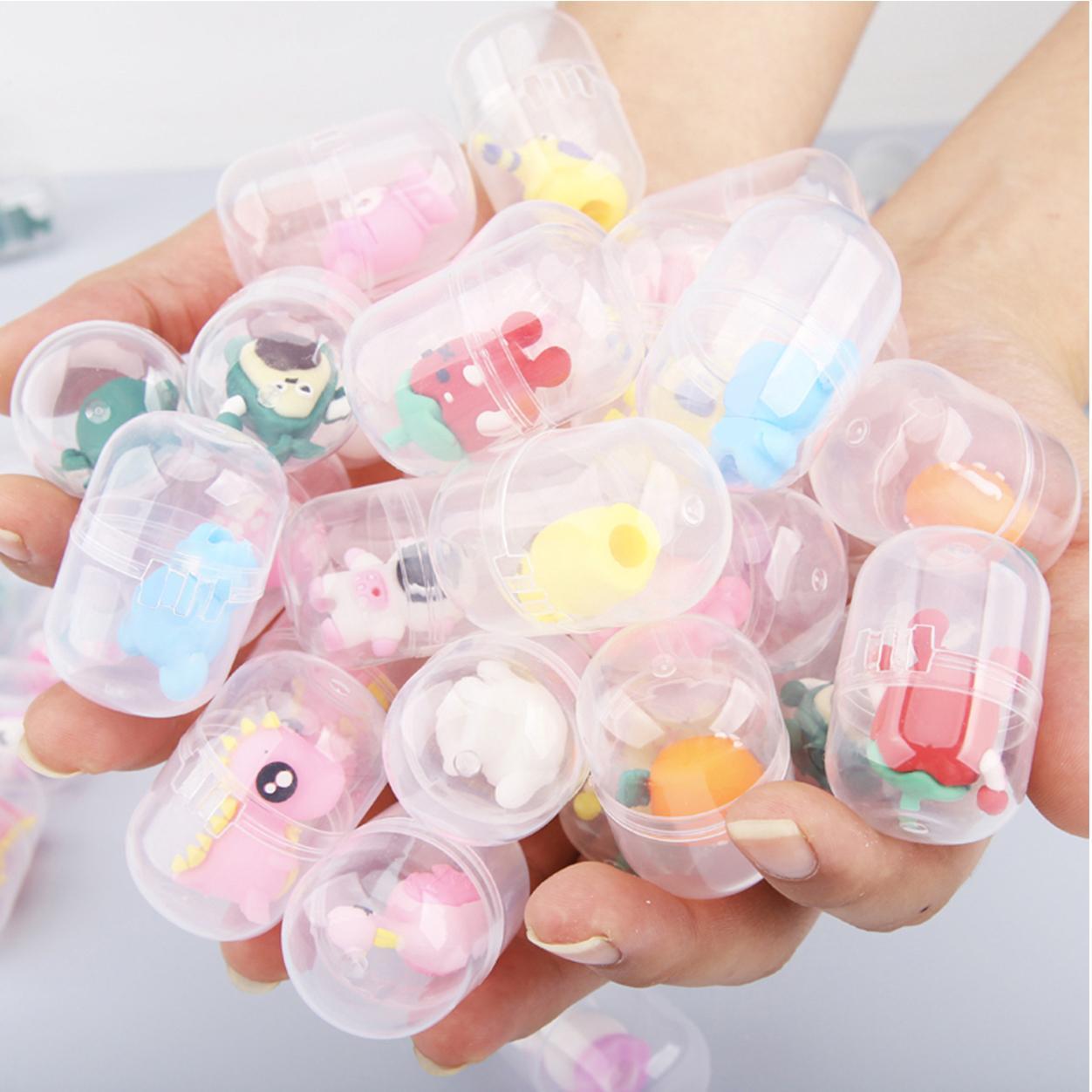 Random Cartoon Design Egg Twisting Machine, 1 Box Surprise Blind Box Toy Including 8 Counts Capsule Egg Toy, Creative Toy for Boys and Girls, Random Surprise Set