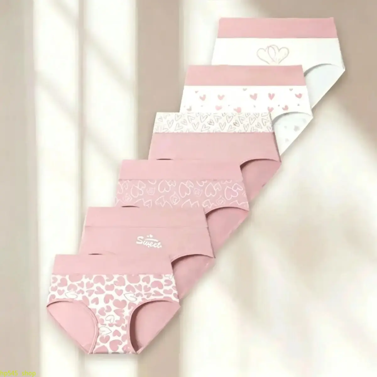 Women's 6-Pack Comfy High-Waist Cotton Panties - Printed Tummy Control Underwear, Soft Stretchy Breathable Lingerie for Postpartum & Everyday Use, Maternity Briefs
