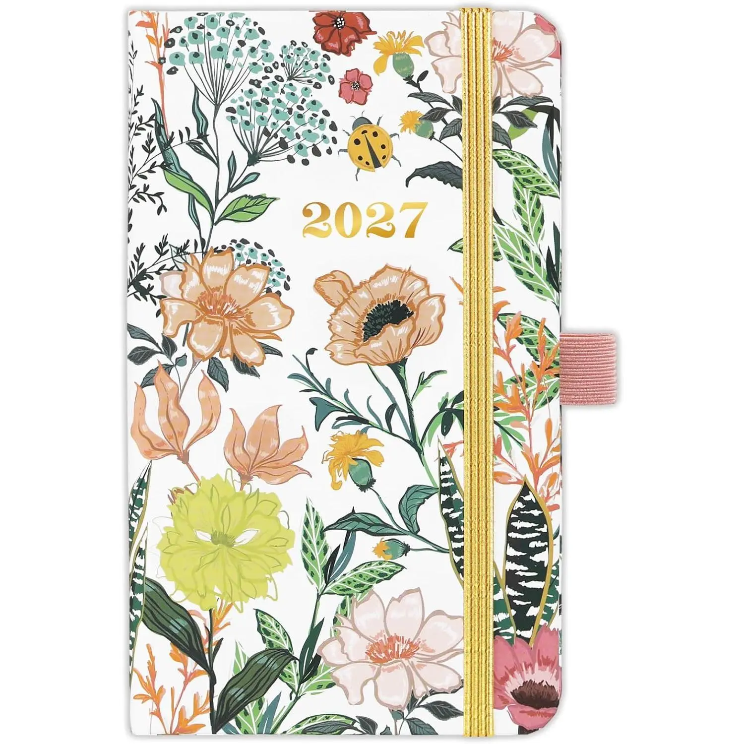 2027 Pocket Planner/Calendar - January 2027 - December 2027, Pocket Calendar 2027, Weekly Monthly Planner, 6.3''×3.8'', Pen Loop, 2 Book Marks, Elastic Closure, Note Pages