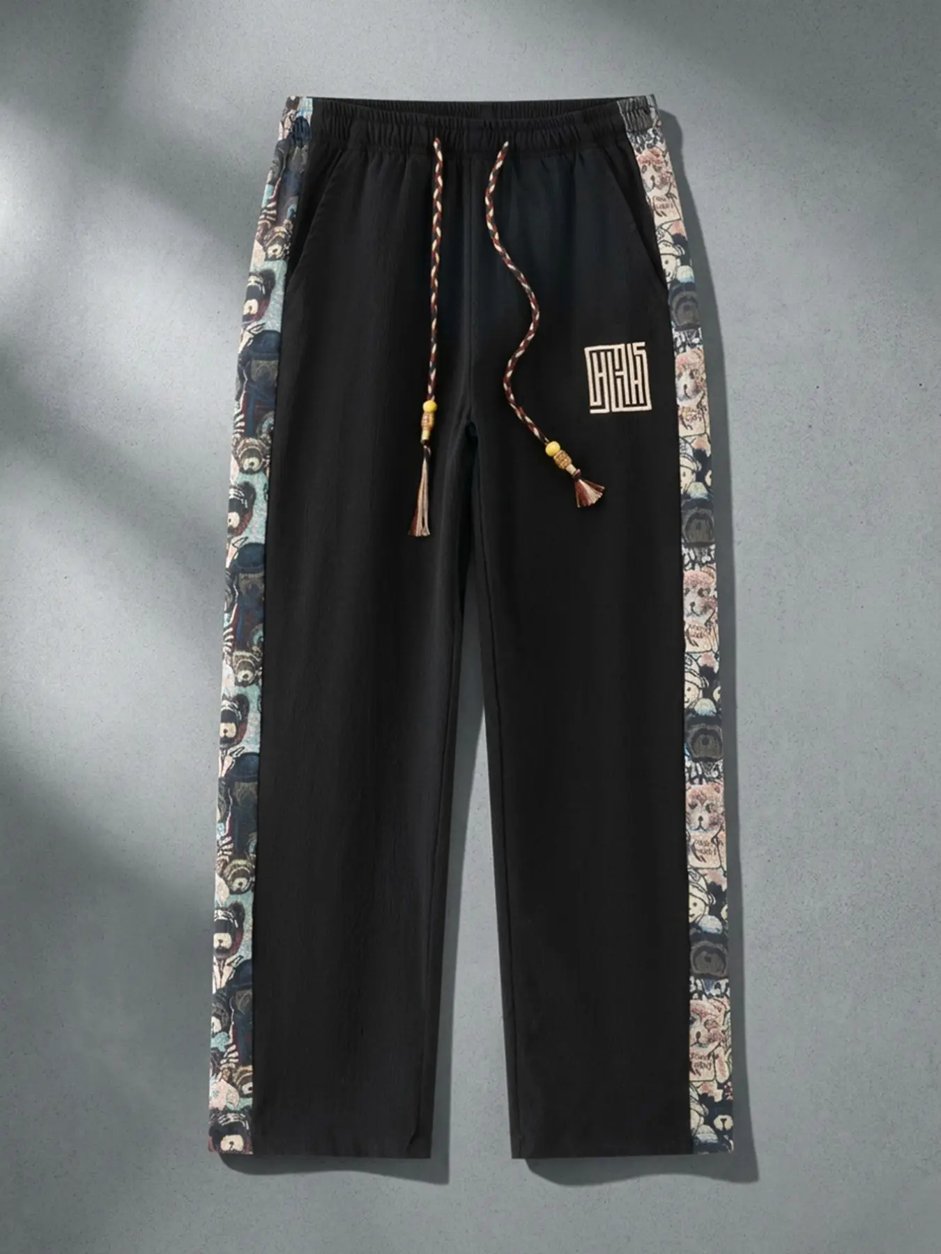 Men's Regular Fit Skeleton Print Drawstring Waist Sweatpants, Casual Street Comfy Activewear Jogger Pants for Daily Wear, Men's Trousers for Summer, Casual Gym Trousers, Jogging Pants